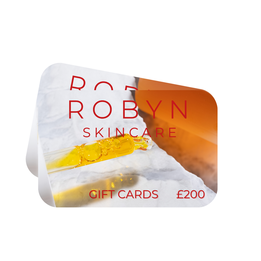 The Robyn Skincare £200 digital Gift Card is now available. If you're not sure what to give friends or loved ones, why not treat them to the gift of skin health, and let them choose the perfect product themselves.
